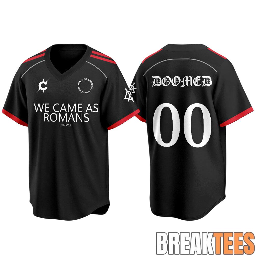 We Came as Romans EMERGENCY BROADCAST TOUR Edition 2026 Baseball Jersey We Came as Romans EMERGENCY BROADCAST TOUR Edition 2026 Baseball Jersey