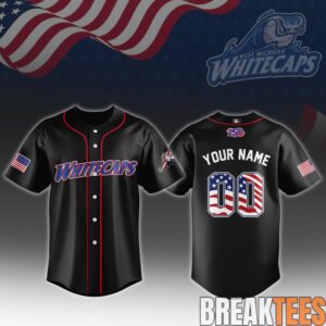 West Michigan Whitecaps 250th Anniversary 4th of July Jersey 1 West Michigan Whitecaps 250th Anniversary 4th of July Jersey 1