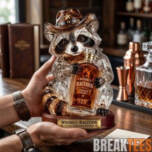 🦝 Wild West Whiskey Raccoon Limited Edition Whiskey Bottle 2