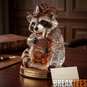 🦝 Wild West Whiskey Raccoon Limited Edition Whiskey Bottle 3
