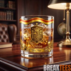 World Cup 2026 Spain National Soccer Team Crest Personalized Whiskey Glass 1 World Cup 2026 Spain National Soccer Team Crest Personalized Whiskey Glass 1
