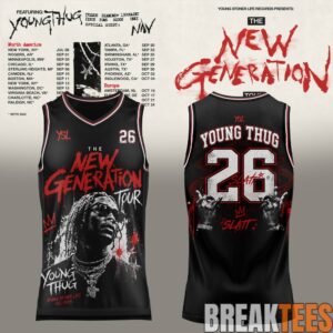 Young Thug – The New Generation World Tour 2026 Limited Basketball Jersey
