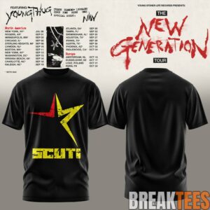 Young Thug – The New Generation World Tour 2026 Limited Shirt 2D 1