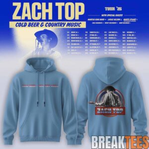 Zach Top – Cold Beer & Country Music Tour ’26 Limited Hoodie 1 Zach Top – Cold Beer & Country Music Tour ’26 Limited Hoodie 1