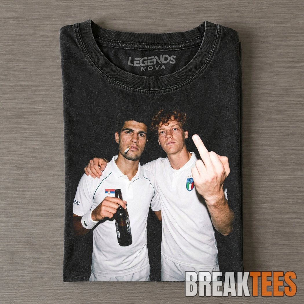 2026 Singles Spain Carlos Alcaraz & Italy Jannik Sinner Tennis T-Shirt 2026 Singles Spain Carlos Alcaraz & Italy Jannik Sinner Tennis T-Shirt