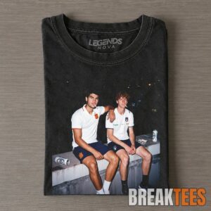 2026 Singles Spain Carlos Alcaraz & Italy Jannik Sinner Tennis T-Shirt