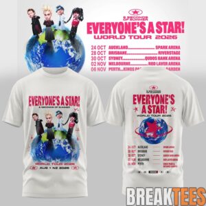 5 Seconds of Summer EVERYONE’S A STAR! AUS & NZ Tour Limited T-Shirt 1
