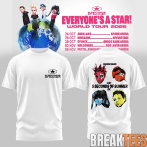 5 Seconds of Summer EVERYONE’S A STAR! AUS & NZ Tour Limited T-Shirt 2