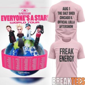 5 Seconds of Summer World Tour 2026 Freak Energy Shirt