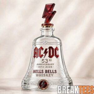 ACDC 53rd Anniversary 1973-2026 Hells Bells Whiskey Bottle 1