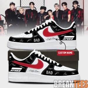 ATEEZ BAD signed Custom AF1 Shoes