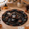 Boston Bruins Special Halloween Round Quilted Rug