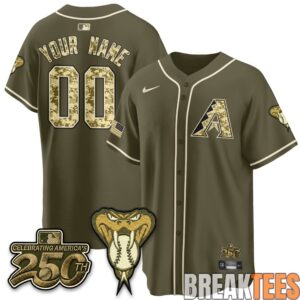 Arizona Diamondbacks Salute to Service 2026 Premier Custom Jersey 1