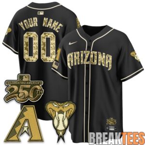 Arizona Diamondbacks Salute to Service 2026 Premier Custom Jersey 2
