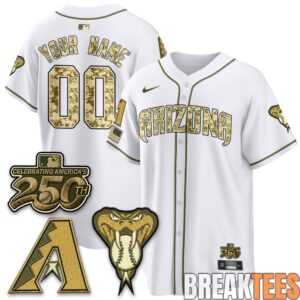 Arizona Diamondbacks Salute to Service 2026 Premier Custom Jersey 4