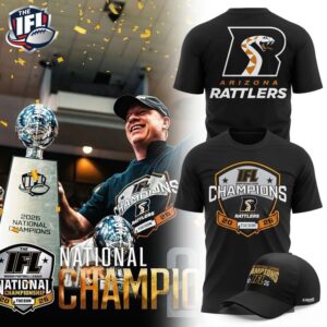 Arizona Rattlers 2026 IFL National Champions Photo T-Shirt 3