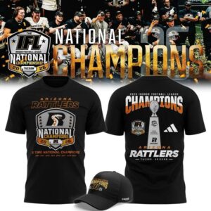 Arizona Rattlers 2026 IFL National Champions Photo T-Shirt 6