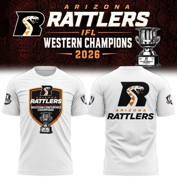 Arizona Rattlers 2026 Western Conference Champions T-Shirt Arizona Rattlers 2026 Western Conference Champions T-Shirt