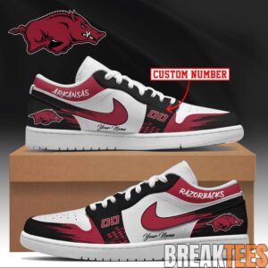 Arkansas Razorbacks Special New Custom Dunk Shoes