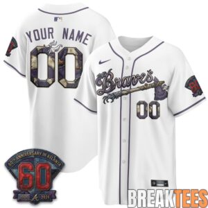 Atlanta Braves Halloween Nightmare Edition Custom Jersey 1