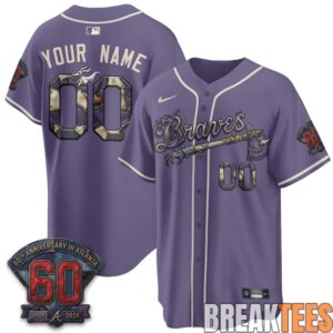 Atlanta Braves Halloween Nightmare Edition Custom Jersey 4