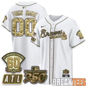 Atlanta Braves Salute to Service 2026 Custom Baseball Jersey 1