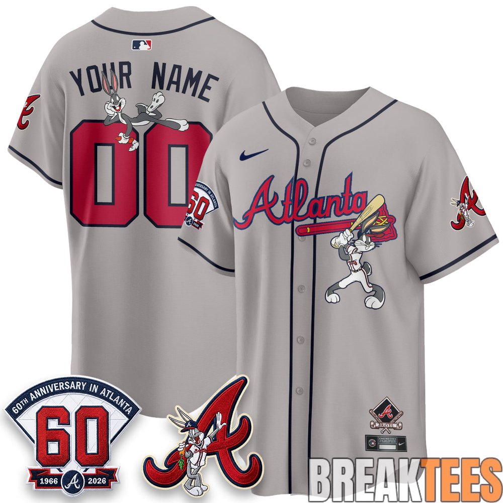 Atlanta Braves x Bunny Premier Custom Baseball Jersey Atlanta Braves x Bunny Premier Custom Baseball Jersey