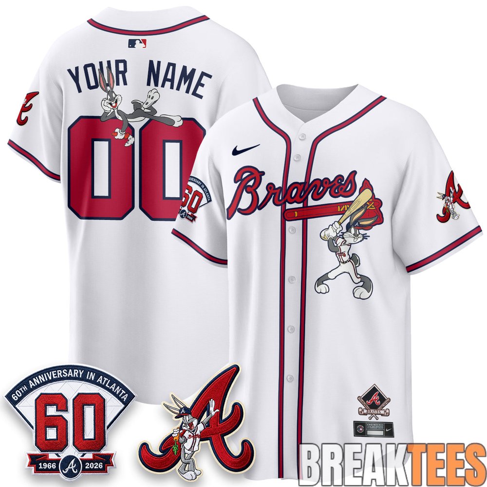 Atlanta Braves x Bunny Premier Custom Baseball Jersey Atlanta Braves x Bunny Premier Custom Baseball Jersey