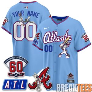 Atlanta Braves x Bunny Premier Custom Baseball Jersey 4 Atlanta Braves x Bunny Premier Custom Baseball Jersey 4