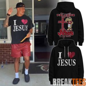 Atlanta Falcons I ♥ Jesus 2026 Special Black Hoodie