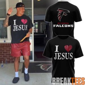 Atlanta Falcons I ♥ Jesus 2026 Special Black T-Shirt