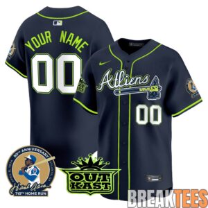 Atlanta Braves Atliens & Hank Aaron Premier Limited Custom Jersey