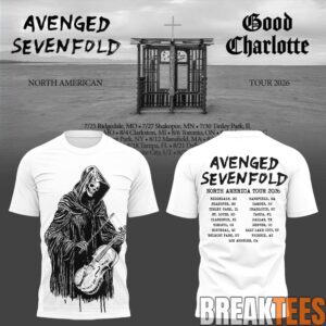 Avenged Sevenfold A7X 2026 North American Tour T-Shirt 3