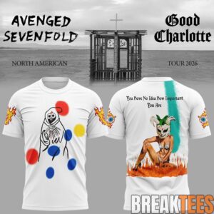 Avenged Sevenfold A7X 2026 North American Tour T-Shirt 7