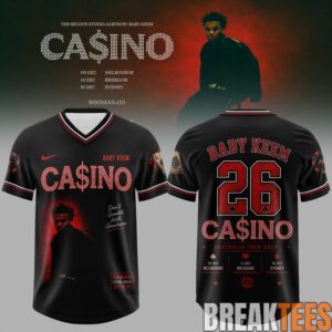 Baby Keem – Ca$ino 2026 Tour Football Jersey