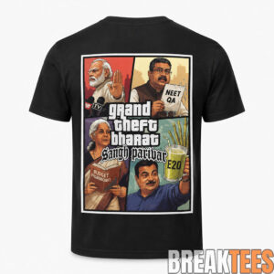 Back Grand Theft Bharat Sangh Parivar T Shirt 1.jpg