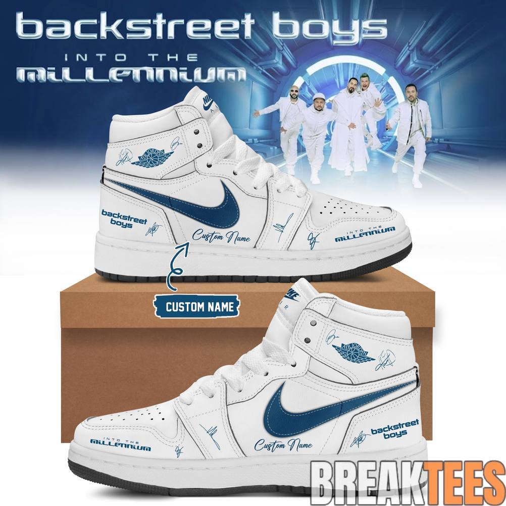 Backstreet Boys – Into The Millennium Tour Limited Edition Signature Custom AJ1 Shoes Backstreet Boys – Into The Millennium Tour Limited Edition Signature Custom AJ1 Shoes