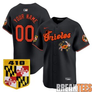 Baltimore Orioles 410 & Chesapeake Crab Patch Premier Custom Baseball Jersey 3 Baltimore Orioles 410 & Chesapeake Crab Patch Premier Custom Baseball Jersey 3