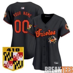 Baltimore Orioles 410 & Chesapeake Crab Patch Premier Custom Baseball Jersey 8 Baltimore Orioles 410 & Chesapeake Crab Patch Premier Custom Baseball Jersey 8