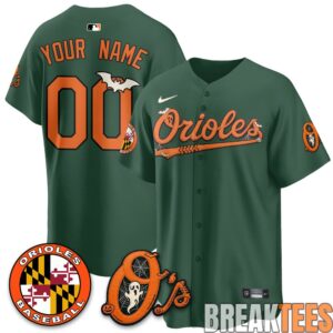 Baltimore Orioles Halloween 2026 Vapor Custom Baseball Jersey 3