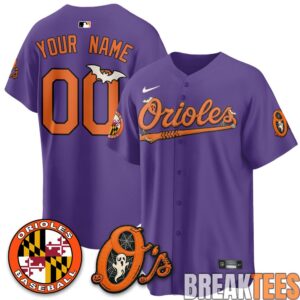 Baltimore Orioles Halloween 2026 Vapor Custom Baseball Jersey 4