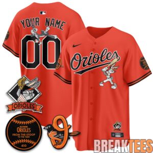 Baltimore Orioles x Bunny Premier Custom Baseball Jersey 3