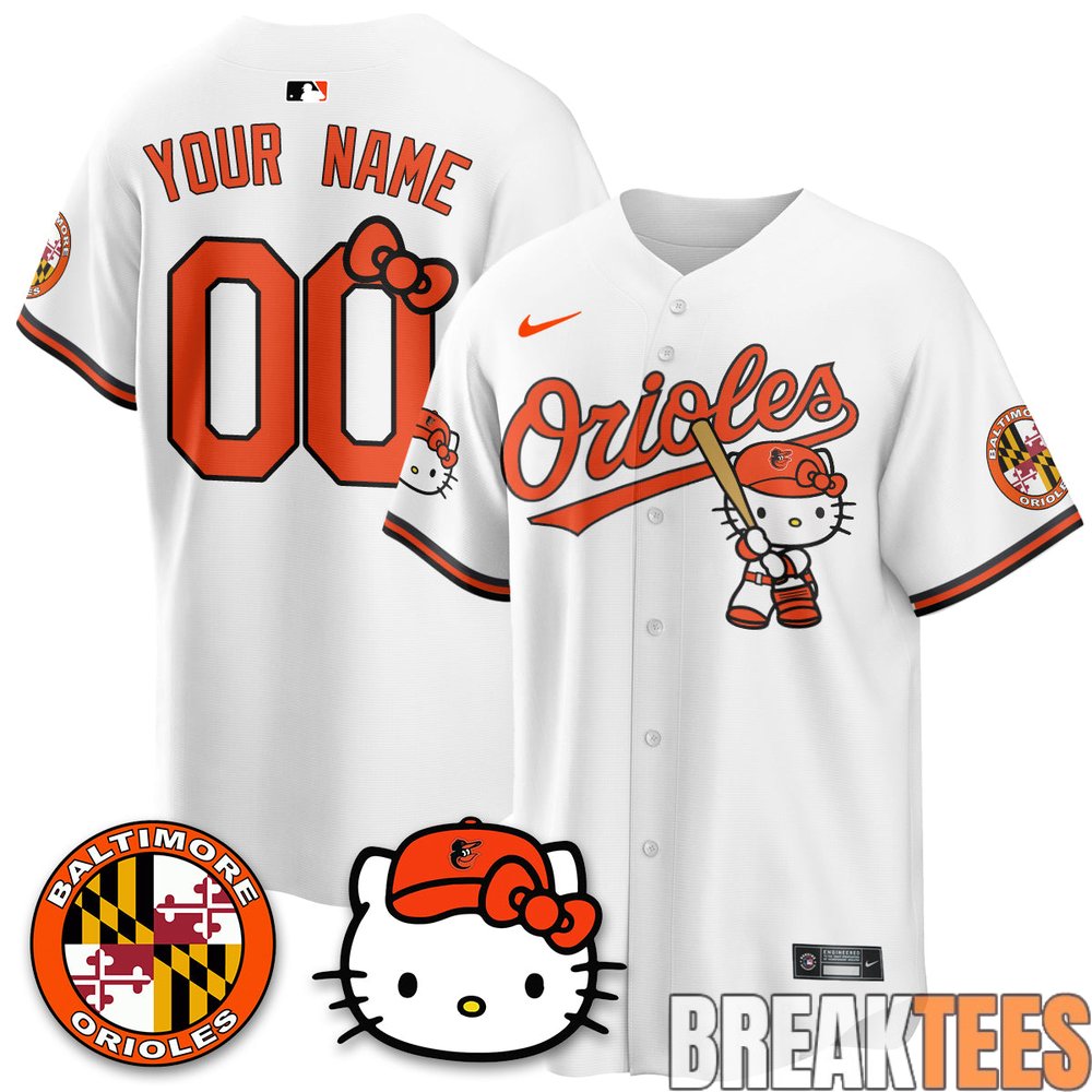 Baltimore Orioles x Hello Kitty Premier Limited Custom Jersey Baltimore Orioles x Hello Kitty Premier Limited Custom Jersey