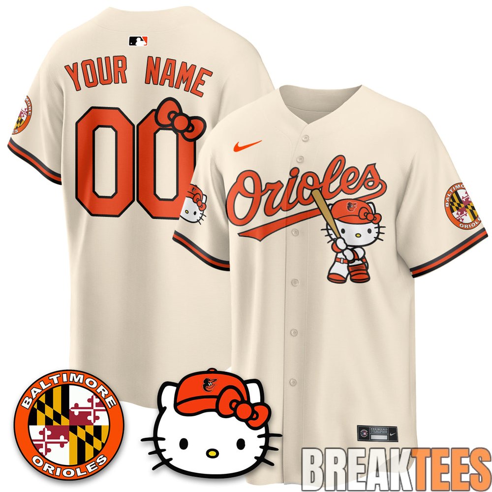 Baltimore Orioles x Hello Kitty Premier Limited Custom Jersey Baltimore Orioles x Hello Kitty Premier Limited Custom Jersey