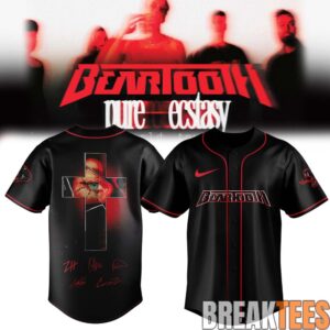 Beartooth “Pure Ecstasy World Tour” 2026 Baseball Jersey 2 Beartooth “Pure Ecstasy World Tour” 2026 Baseball Jersey 2