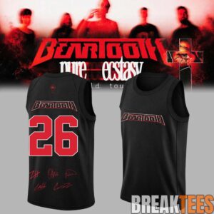 Beartooth “Pure Ecstasy World Tour” 2026 Basketball Jersey 1 Beartooth “Pure Ecstasy World Tour” 2026 Basketball Jersey 1