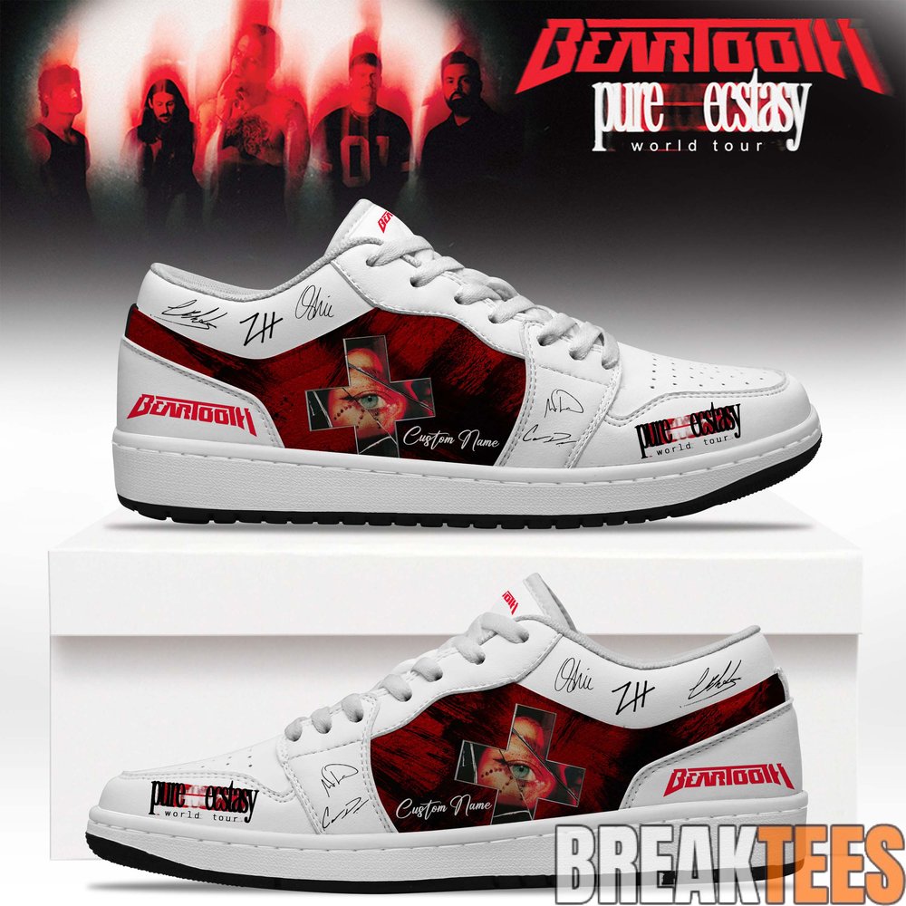 Beartooth “Pure Ecstasy World Tour” 2026 Custom AJ1 Shoes Beartooth “Pure Ecstasy World Tour” 2026 Custom AJ1 Shoes
