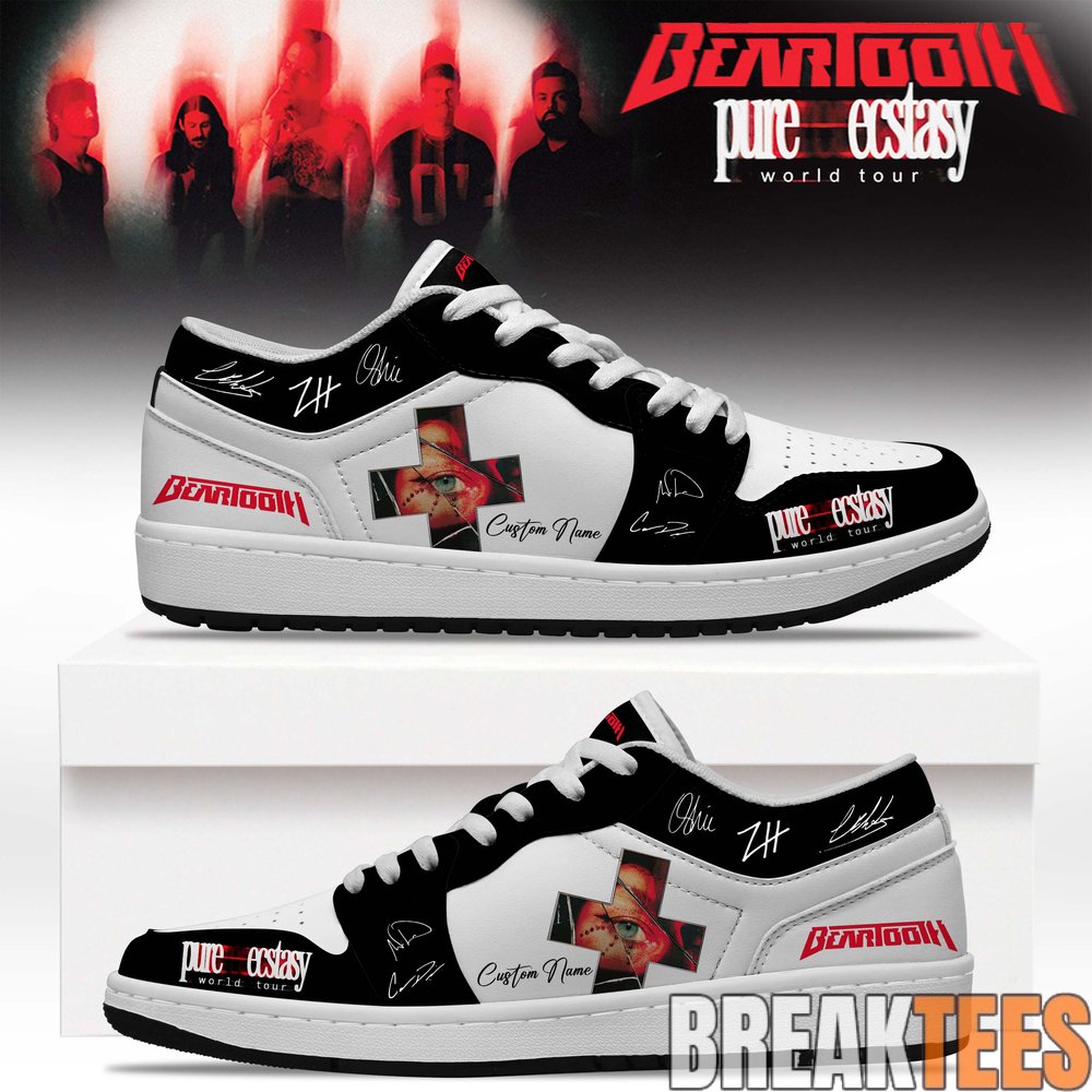 Beartooth “Pure Ecstasy World Tour” 2026 Custom AJ1 Shoes Beartooth “Pure Ecstasy World Tour” 2026 Custom AJ1 Shoes