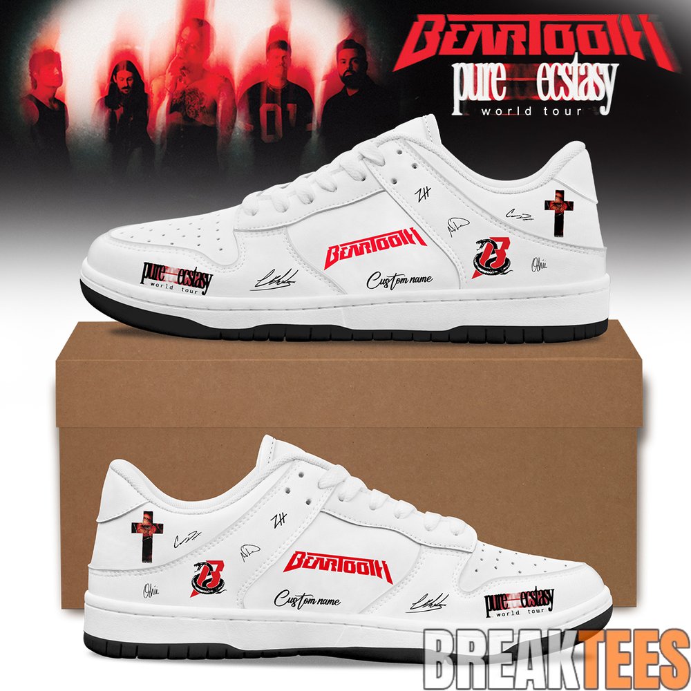 Beartooth “Pure Ecstasy World Tour” 2026 Custom AJ1 Shoes Beartooth “Pure Ecstasy World Tour” 2026 Custom AJ1 Shoes