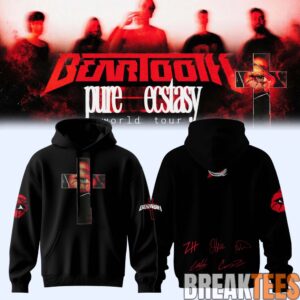 Beartooth “Pure Ecstasy World Tour” 2026 Signed Hoodie 2